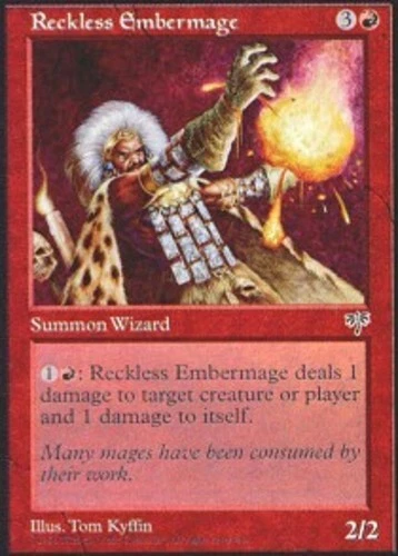 Reckless Embermage ~ Near Mint Mirage MTG Magic UltimateMTG Red Card - Image 1 of 1