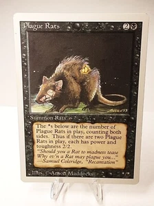 MTG - 3rd Edition - Revised - Plague Rats - Common - MP/LP - Picture 1 of 3