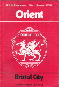 Leyton Orient V Bristol City 1973/74 01-09-1973 División 2 - Imagen 1 de 1