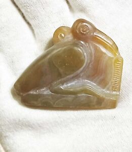 Agate stone amulet of The Egyptian Ibis Bird