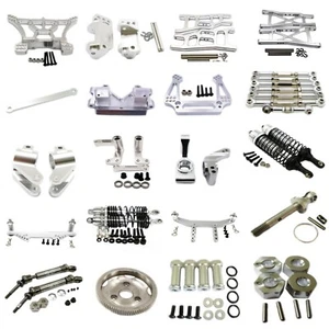 Aluminum metal refit Upgrade Parts DIY Silver Fit for Rc 1/10 traxxas slash 2wd - Picture 1 of 55