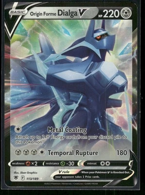 #113/189 Origin Forme Dialga V SWSH10: Astral Radiance - Image 1 of 2