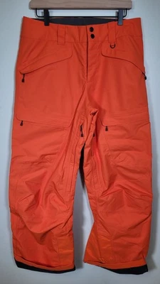 Patagonia Snowshot Ski Snowboarding Pants H2No Men’s Medium Orange RECCO - Image 1 of 4