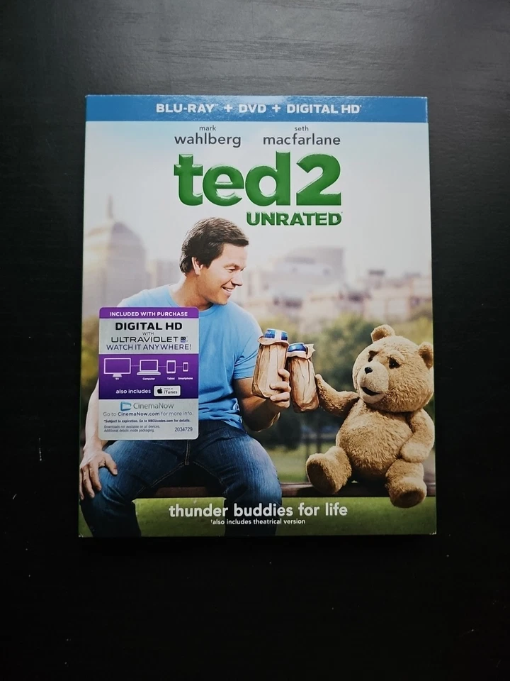 Ted 2 Unrated (Blu-ray, DVD, 2015) Foto 1 de 1