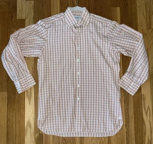 Turnbull & Asser Classic Check Button-up L/S Luxury Shirt Size 15.5 - Picture 1 of 5