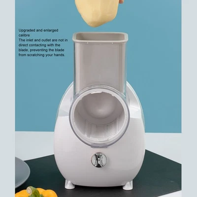 (US Stecker)Elektrische Käsereibe Edelstahl Automatisch Multifunktional CU - Bild 1 von 4