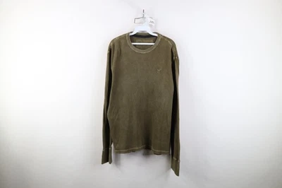 Camiseta De Colección Y2K American Eagle Outfitters Hombres XL Térmica Tejida Gofre Manga Larga Foto 1 de 4