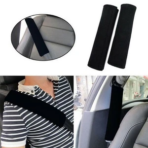 1 Pair Car Safety Seat Belt Shoulder Pads Cover Cushion Harness Comfortable Pad - Picture 1 of 9