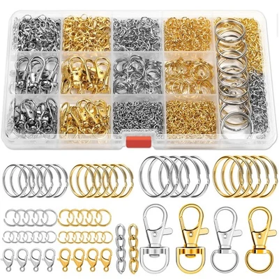 PAXCOO 990 PIEZAS Kit para Fabricar Llaveros, Llavero Suministros Artesanales Incluye Llavero Foto 1 de 4