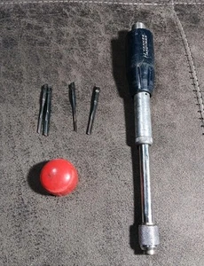 Vintage STANLEY Yankee Handyman Push Drill #46 with 4 Bits USA (8.5" Long) - Picture 1 of 12