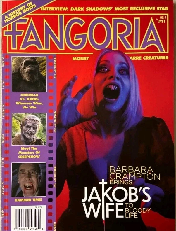 Fangoria Magazine Vol 2 Issue #11 April 2021 Barbara Crampton Jakob's Wife