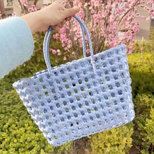 Sac à main tissé, léger, portable, respirant, élégant - Photo 1/7
