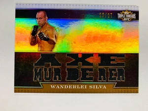 2012 TRIPLE THREADS UFC MATERIAL /27 WANDERLEI SILVA #TTR-WS - Picture 1 of 2