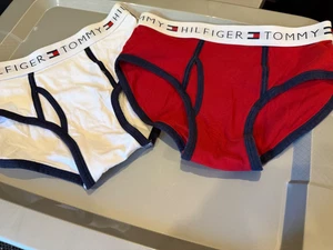 Vintage underwear Tommy Hilfiger boy's XL or men's S-M fly front briefs 2 pair - Picture 1 of 4