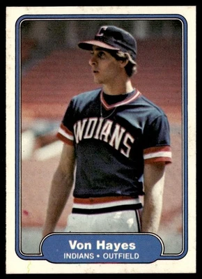 1982 Fleer Von Hayes Rookie Cleveland Indians #371 - Image 1 of 2
