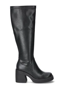 Steve Madden NYC Women's Lug Sole Stretch Inside Zip Knee-High Boots Size 11 NEW - Picture 1 of 8