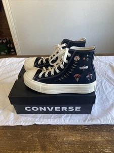 Women Converse All Star High Tops Platform Lift Believe In Magic Size US 7.5 New - Picture 1 of 15