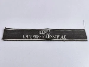 Österreich Bundesheer, Ärmelband " Heeres Unteroffiziersschule" Länge 21cm - Bild 1 von 2