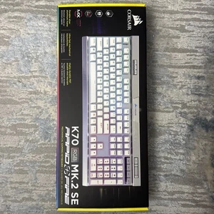 Corsair K70 Rgb Mk.2 Se Mechanical Keyboard Cherry Mx Speed Silver Gaming - Picture 1 of 10
