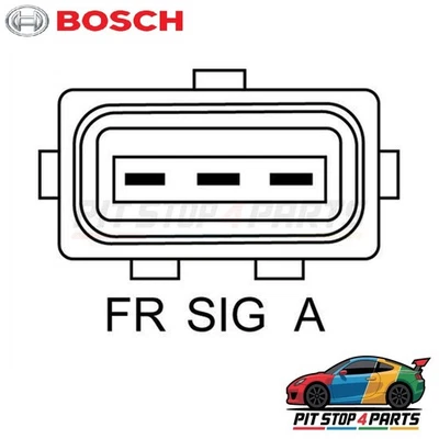 Bosch 0986049171 Alternator 167 mm Fits Mazda 2 2003-2007 8M5T10300PB - Image 1 of 4