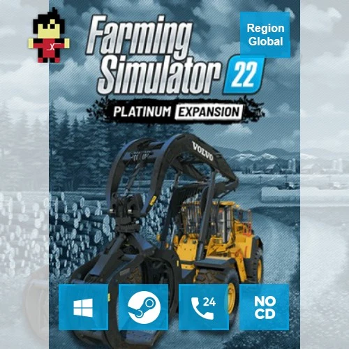Farming Simulator 22 Platinum Expansion DLC for PC Game Steam Key Region Free - Image 1 of 1