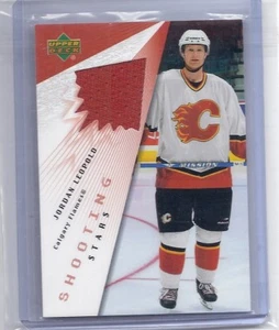 03-04 2003-04 UPPER DECK JORDAN LEOPOLD SHOOTING STARS JERSEY ST-JL FLAMES - Picture 1 of 1