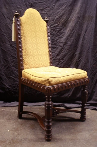 Antique Vintage Old Victorian SOLID Wood Wooden Side Dining Accent Parlor Chair Cover