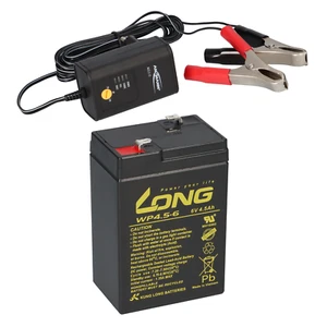 AGM BLEI AKKU BATTERIE 6V 4,5Ah kompatibel für USV BLEIGEL GEL + LADEGERÄT - Bild 1 von 9