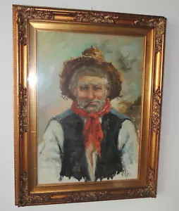 VALENTINI-DIPINTO OLIO SU TELA FIRMATO CON CORNICE IN LEGNO DORATO - Foto 1 di 17