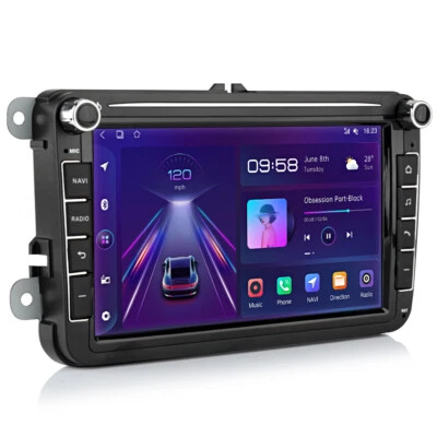Carplay 2+32GB Autoradio Android GPS NAVI Für VW GOLF 5 6 Touran Passat Tiguan - Bild 1 von 4
