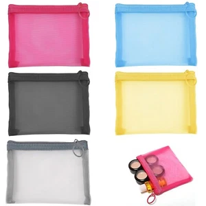 4" x 5" Mini Zipper Mesh Bags,Small Makeup Bag Pouch for Purse,Mesh Zipper Co... - Picture 1 of 7