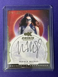 CZX Crisis On Infinite Earths NM-D Nicole Maines as Dreamer Autograph Card /120 - Picture 1 of 2
