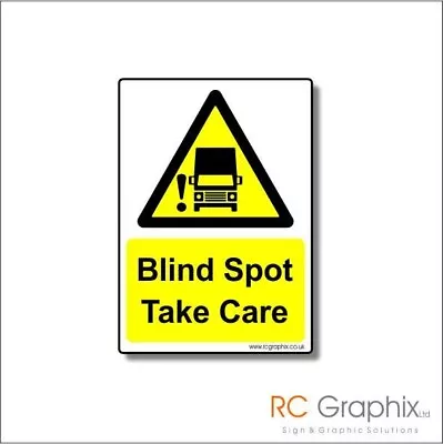 RC GRAPHIX LTD Weatherproof Blind Spot Warning Sticker