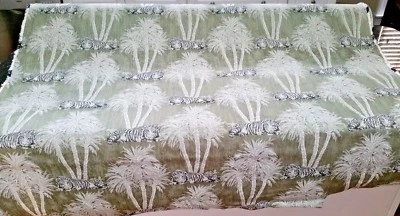 Cone Jacquard Shere Khan #088 tiger African upholstery fabric 57" width BTY 21yd - Image 1 of 4