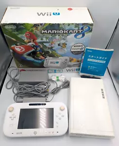 Nintendo Wii U 32GB Premium Console Set Bundle white Japan Import Tested - Picture 1 of 16