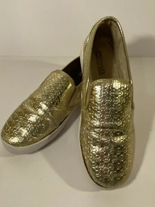 Michael Kors Ivy Akita Gold Mädchen Slipper Sneaker Gr. 3 gebraucht guter Zustand - Bild 1 von 11