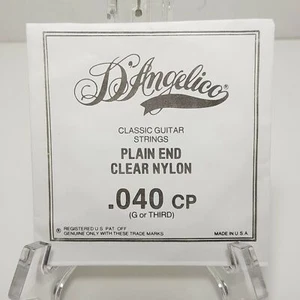 D'Angelico Classic Guitar STRINGS .040 CP (G Third) Plain End Clear Nylon 400P-C - Picture 1 of 6