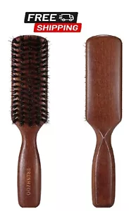 Hair Brush, Boar Bristle Brush for Men Thin Fine Normal Hair, Beech Handle, Boar - Picture 1 of 6