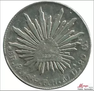 Mexico 8 Reales 1859 MH / Mejico City / 27,07 gr. plata MBC+ / VF+ - Picture 1 of 2