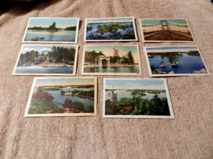 New York Alexandria Bay, Alster Tower Thousand Islands Lawrence River 8 Karten Lot - Bild 1 von 9