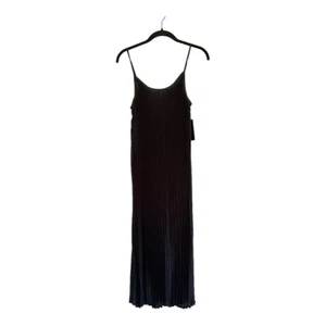 NWT Free People Black PLEATED Minimalist Spaghetti Strap Dress size Medium - Picture 1 of 8