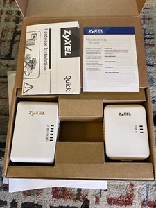 ZyXel HD Powerline 500mbps Network Adapter PLA 4225 + PLA 4205 - Picture 1 of 5