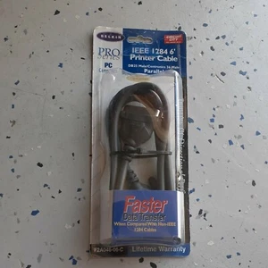 Vintage Belkin Pro Series PC Compatible IEEE 1284 6" Printer Cable Circuit City - Picture 1 of 6