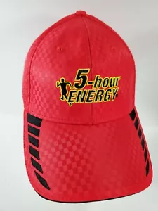 Cappello rosso Martin Truex Jr 5 ore Energy modello a scacchi - Foto 1 di 7