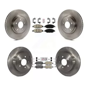 Front Rear Ceramic Pads And Disc Brake Rotors Kit For 2014-2020 INFINITI QX60 - Picture 1 of 7