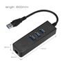 ☛ 3-Ports USB 3.0 Gigabit Ethernet Lan RJ45 Network PC Adapter Hub to 1000Mbps