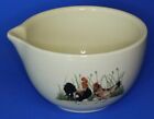 Vintage pottery mortar, PESTLE MISSING, Chickens,  W:12cm      **[23207]