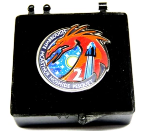 SpaceX Crew Dragon Mission 2 Pin Nasa Official Space Exploration Collectible - Picture 1 of 3