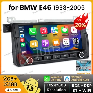 For BMW E46 3 Series 318 320 325 Car Stereo Radio Android13 GPS NAVI BT FM 2+32G - Bild 1 von 14