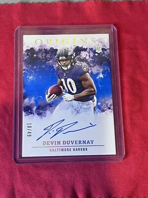 Devin Duvernay RC Auto 2020 Panini Contenders Variation Playoff Ticket 3/49  - Image 1 of 2